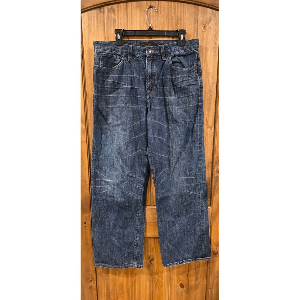 Sean John Straight Leg Mens 32x32 Blue Premium Denim 5-Pockets Comfort Outdoor‎